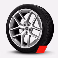 Räder Audi Sport, 5-Y-Speichen, platingrau, glanzgedreht, 10,0Jx23, Reifen 285/35 R23