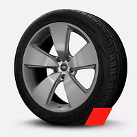 Räder Audi Sport, 5-Arm, platingrau, 10,0Jx22, Reifen 285/40 R22