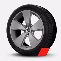 Räder Audi Sport, 5-Arm, platingrau, 10,0Jx22, Reifen 285/40 R22