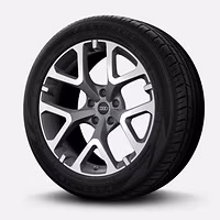 Räder, 5-V-Speichen, graphitgrau, glanzgedreht, 10,0Jx21, Reifen 285/45 R21