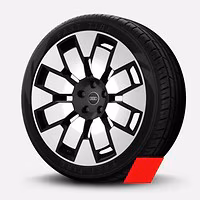 Räder Audi Sport, 8-Flächenspeichen, schwarz metallic, glanzgedreht, 10,0Jx23, Reifen 285/35 R23