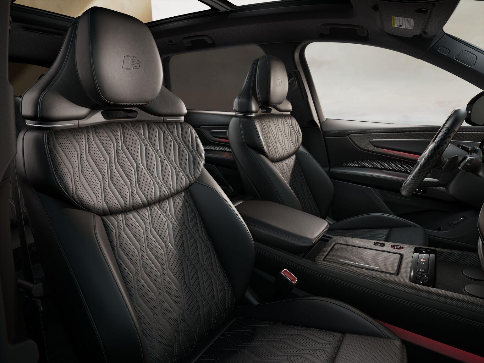Fine Nappa leather seats with diamond stitching, Seats: Black, Dashboard: Black, Carpet: Black, Headliner: Black