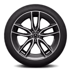 22" AMG Leichtmetallräder im 5-Doppelspeichen-Design